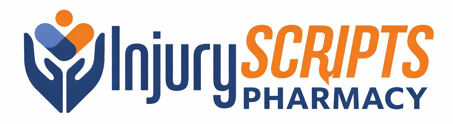 Injury Scripts Pharmacy logo with icon.